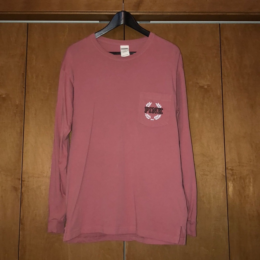 Light long sleeve pink/victoria secret shirt